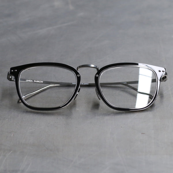 LINDA FARROW LFL1114C4OPT Carson Platinum Black Frame Glasses